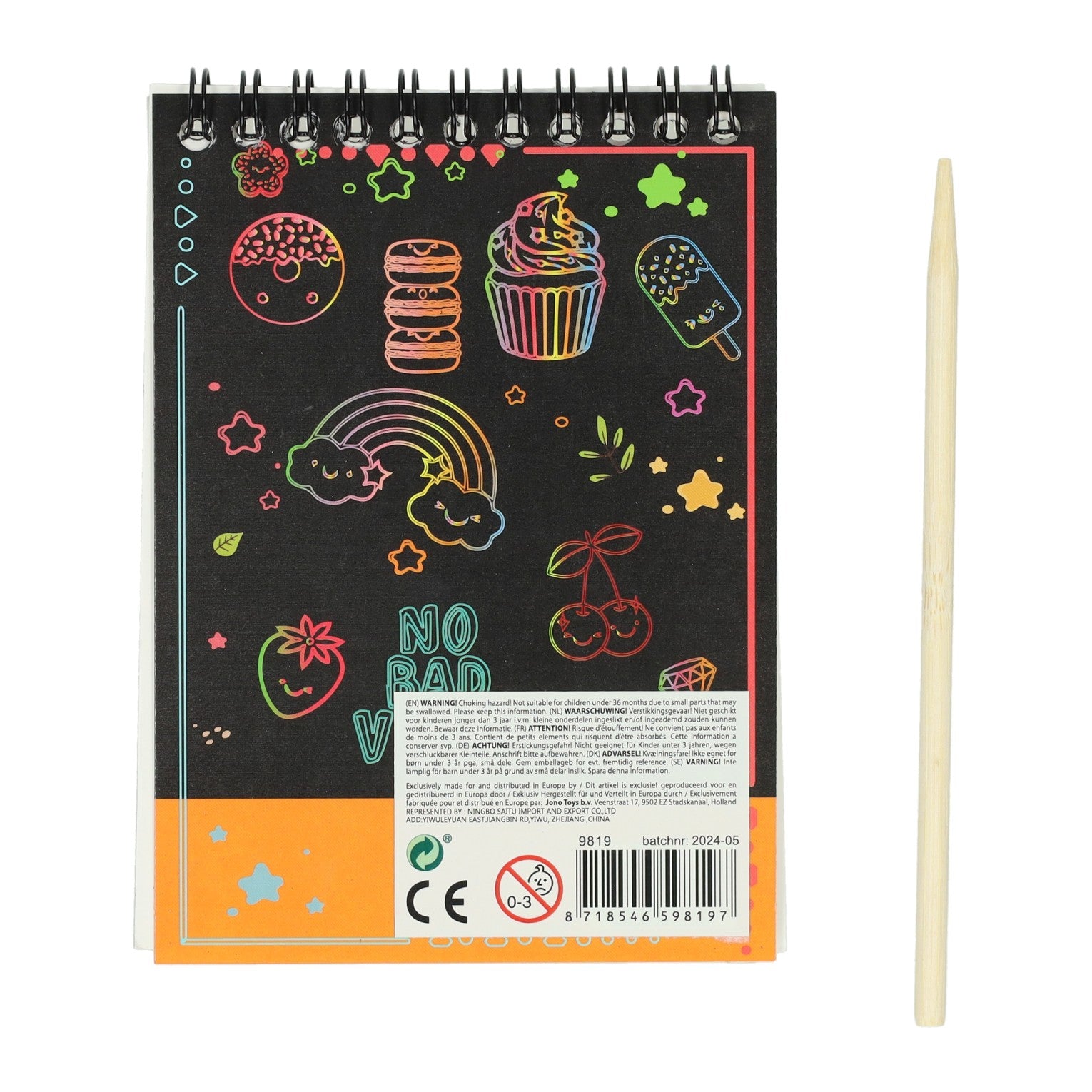 Scratch-Notizbuch – 10 Blatt
