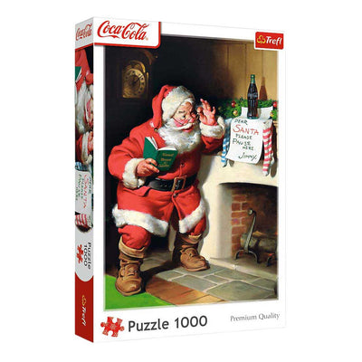 Weihnachtspuzzle Coca-Cola-Kamin - 1000 Teile.