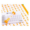 Intro-Buchstabenstich-Brettspiel 22,5 x 17 x 5 cm