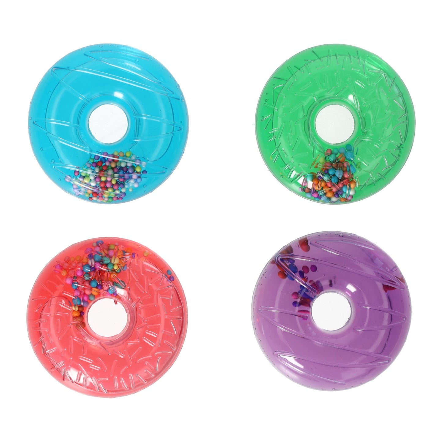 Mit Glitzer gefüllter Donut 50gr - 6cm