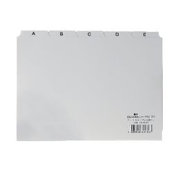Alphabetischer Registerindex, langlebig, A5, 14,8 x 21 cm, Register 40 mm, weiß