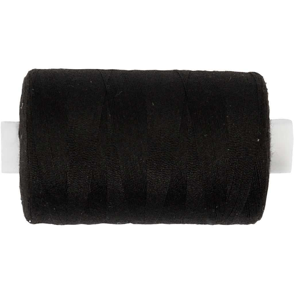 Creativ Company Nähgarn, schwarz, 1000 m 1 Rolle