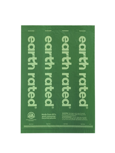 Erde bewertete Poo -Taschen Lavendel recycelt