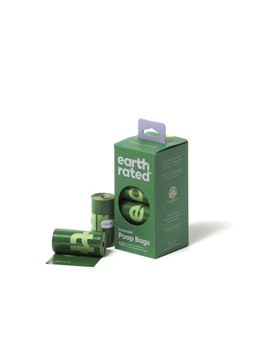 Erde bewertete Poo -Taschen Lavendel recycelt