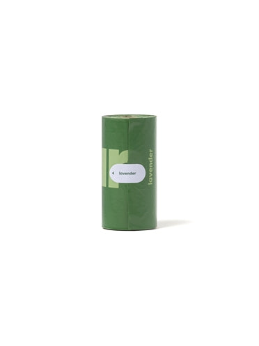 Erde bewertete Poo -Taschen Lavendel recycelt