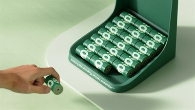 Erde bewertete Poop -Taschen für Displays geschicktes recyceltes Recycling