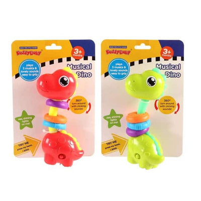 Jonotoys Dinosaurus Musik rasseln 14 cm groß