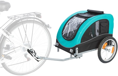 Trixie Dog Bike Cart in limitierter Auflage schwarzer Türkis