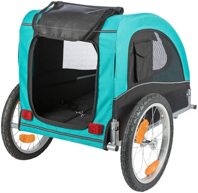 Trixie Dog Bike Cart in limitierter Auflage schwarzer Türkis