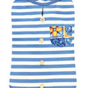 Croci T-Shirt Dog Top Maioliche gestreift blauweiß
