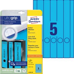 Aktenrückenetiketten Avery Zweckform Ultragrip Blau