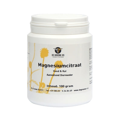Grüner OS Magnesium Citrat Hund
