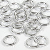 Creativ Company Kunststoffring, Größe 15 mm, Stärke 2 mm, Silber, 25 Stück 1 Box