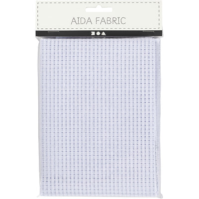 Creativ Company Aida, Größe 50x50 cm, 24 Quadrate je 10 cm, weiß, 1 Stück
