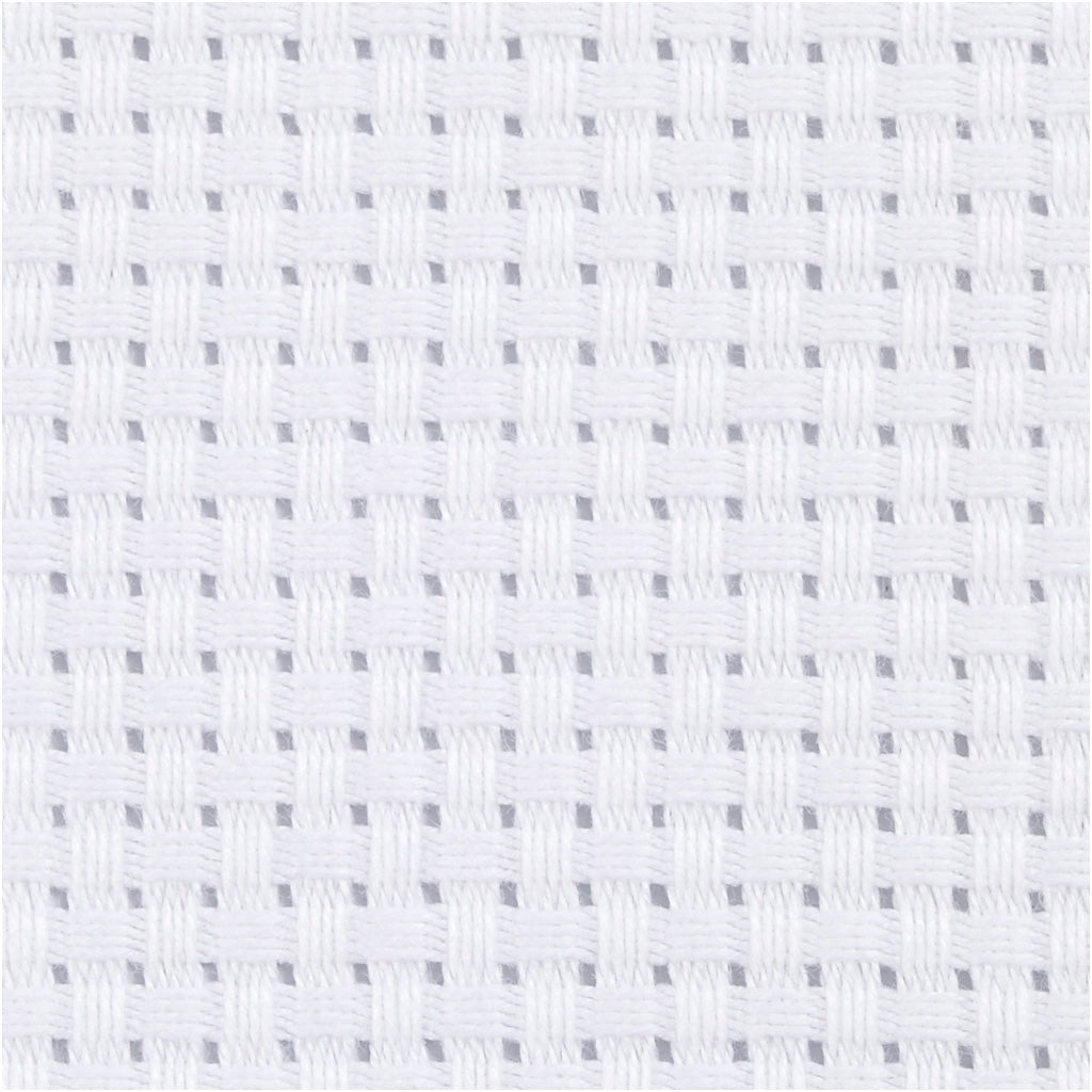 Kreativfirma Aida White 35 Quadrate pro 10 cm, 300x150 cm
