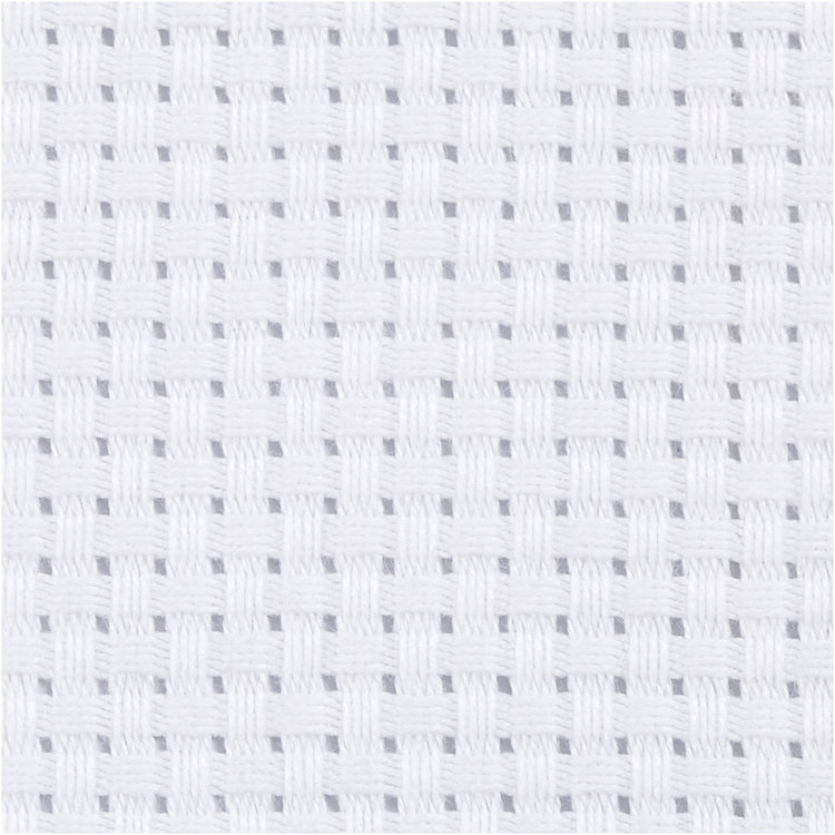 Kreativfirma Aida White 35 Quadrate pro 10 cm, 300x150 cm