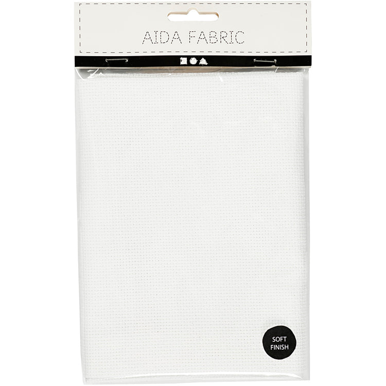 Kreativfirma Aida White 70 Quadrate pro 10 cm, 50x50 cm