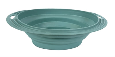 Glückliches Haustier verrückt nach Haustieren Food Bowl Trinkbehälter faltbar hellblau