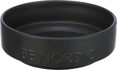 Trixie Be Nordic Food Bowl Hunde Keramik Gummi schwarz