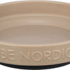 Trixie Be Nordic Food Bowl Cat Ceramic Gummi Taupe