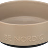 Trixie Be Nordic Food Bowl Hunde Keramik Gummi Taupe