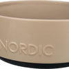 Trixie Be Nordic Food Bowl Hunde Keramik Gummi Taupe