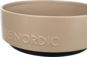 Trixie Be Nordic Food Bowl Hunde Keramik Gummi Taupe - afbeelding 2