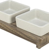 Trixie Food Bowl Hunde Set Citystyle Keramikgrau Braun