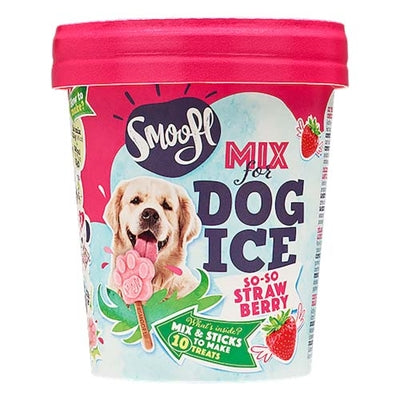 Smoofl Smoofl Eiscreme-Mix für Hunde Erdbeere