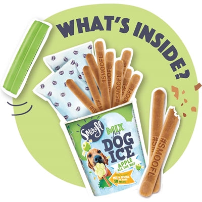 Smoofl Smoofl Eiscreme-Mix für Hunde Apfel