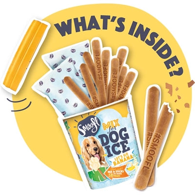Smoofl Smoofl Eiscreme-Mix für Hunde Banane