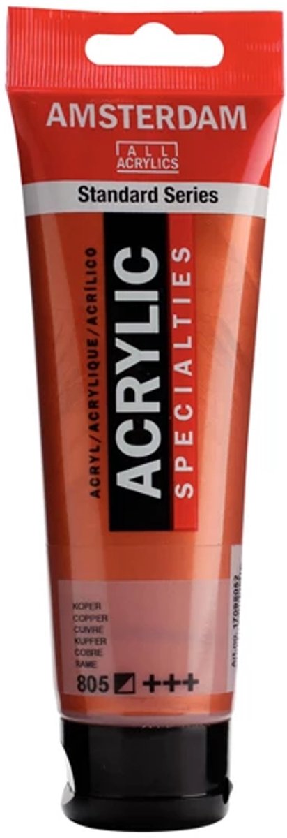 Amsterdam Acrylfarbe, Tube à 120 ml, Kupfer 3 Stück