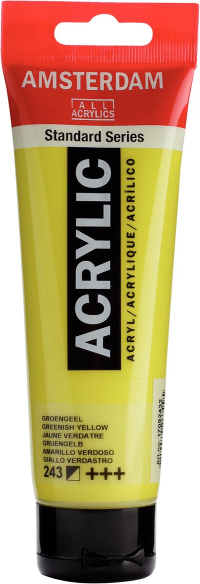 Acrylfarbe der Amsterdamer Standardserie, Tube 120 ml, Grüngelb 243