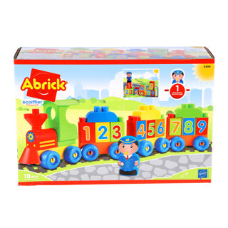 Abrick Lokomotive Buchstaben und Zahlen