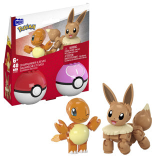 Pokemon Mega 2-Pack Eevee und Charmander