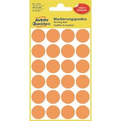 Markeerpunten Avery Zweckform 3173 18 mm Orange 96 Stück