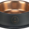 Trixie Be Nordic Feed Water Bin Edelstahl Gummi -Schwarz Bronze