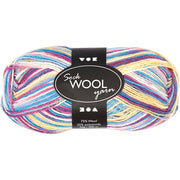 Creativ Company Sockenwolle, L: 200 m, Lila-Rosa-Harmonie, 50 g 1 Knäuel - afbeelding 1