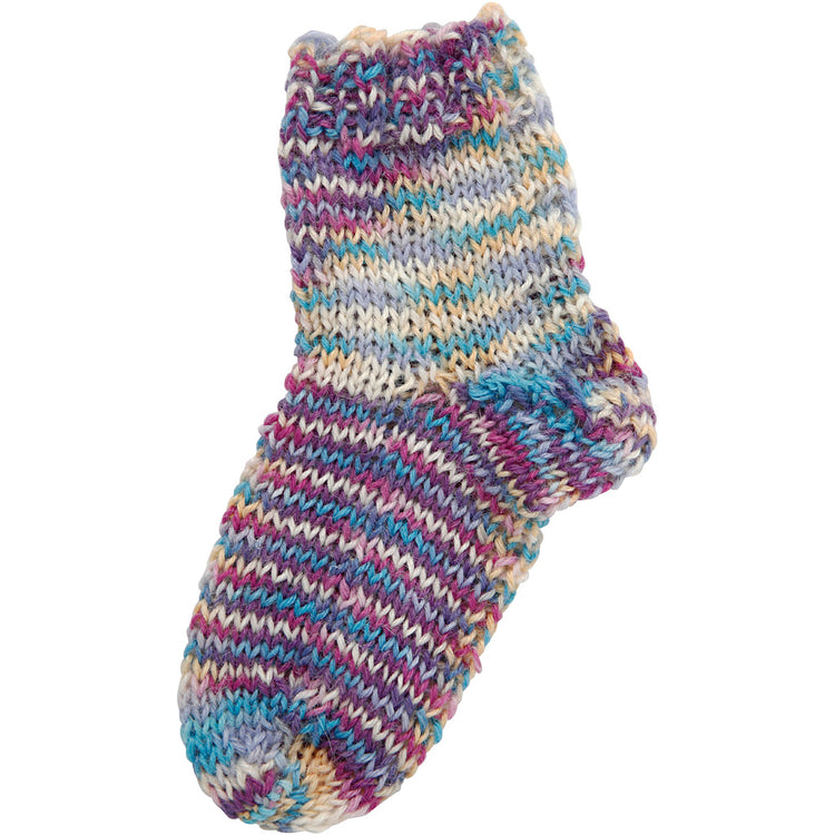 Creativ Company Sockenwolle, L: 200 m, Lila-Rosa-Harmonie, 50 g 1 Knäuel