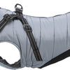 Trixie Hundemantel Pontis mit Geschirr grau