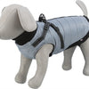 Trixie Hundemantel Pontis mit Geschirr grau