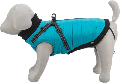 Trixie Hundemantel Pontis mit Geschirr Aqua