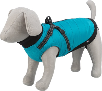 Trixie Hundemantel Pontis mit Geschirr Aqua