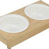 Trixie Food Eimer Water Bowl-Set Ceramic Bambus