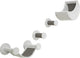Trixie -Katzen Kletterset für die Wand 4 Kletterflecken weiß grau