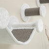 Trixie -Katzen Kletterset für die Wand 4 Kletterflecken weiß grau