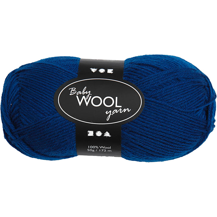 Creativ Company Babygarn, L: 172 m, dunkelblau, 50 g 1 Knäuel