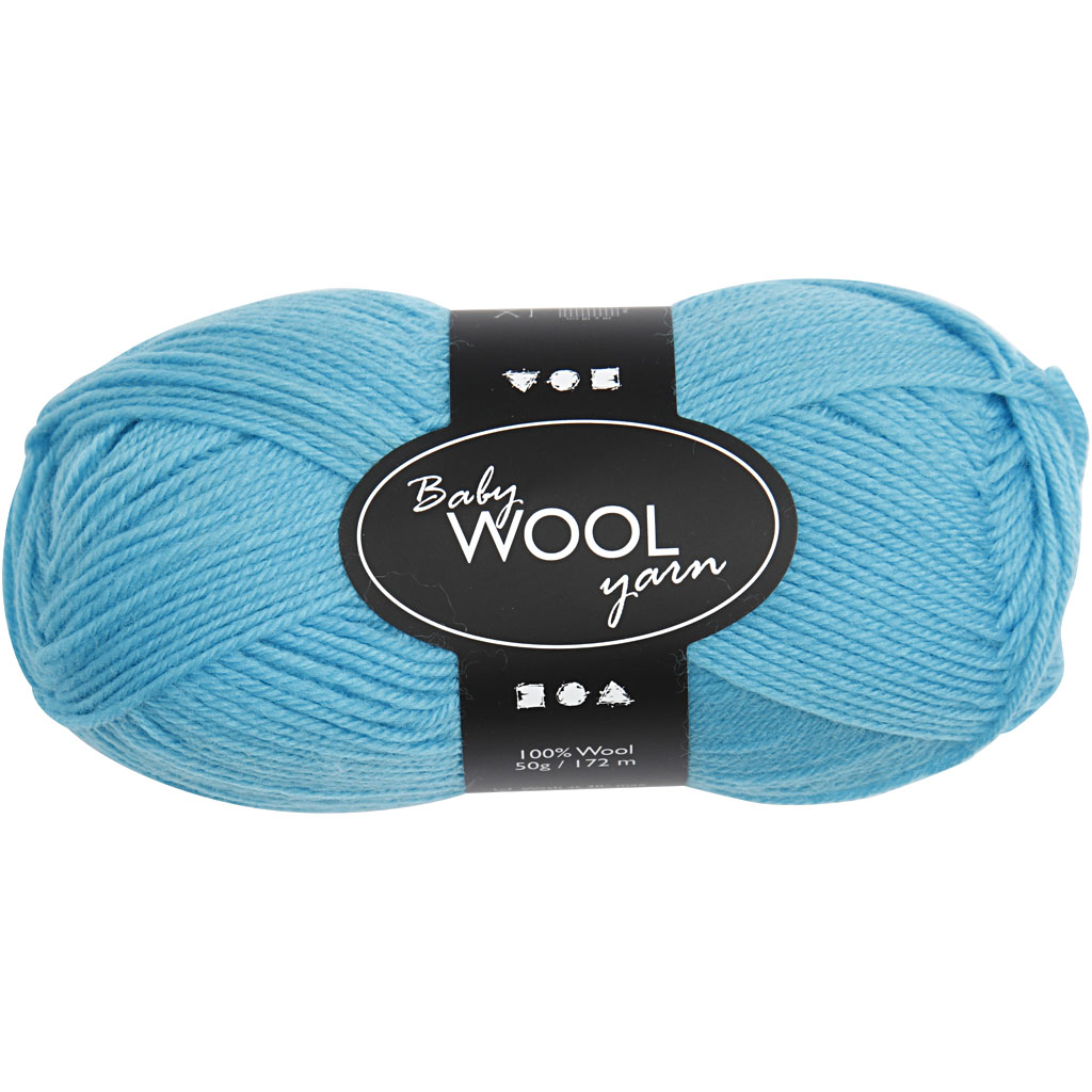 Creativ Company Babygarn, L: 172 m, Türkis, 50 g 1 Knäuel