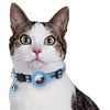 Croci -Kragenkatze mit Etiketthalter hellblau