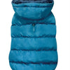 Croci Hundemantel Velveteen Blau ausgekleidet